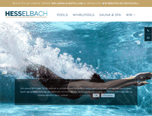 Tablet Screenshot of hesselbach-schwimmbadtechnik.de
